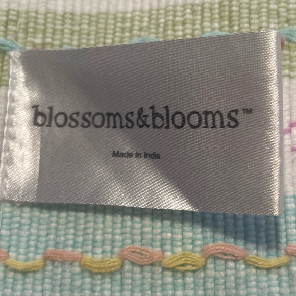 Blossoms & Blooms Pastel Woven Cottage Core Placemats Qty 6 India Shabby Chic’ - Picture 6 of 6